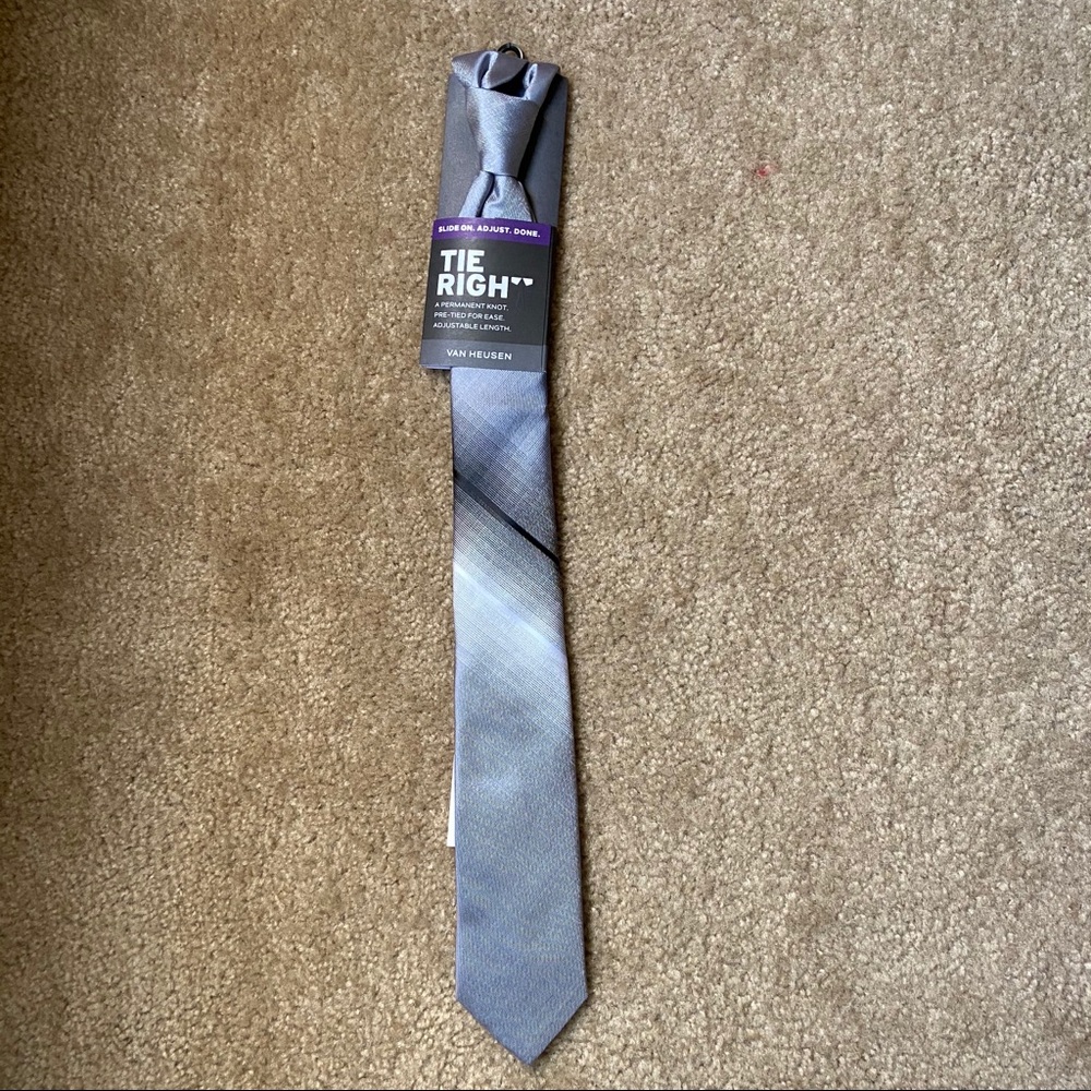 Grey Van Heusen Tie